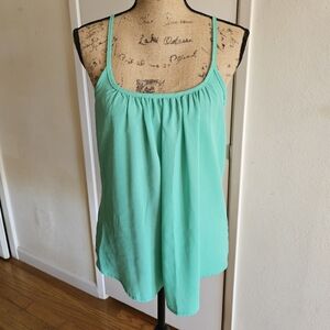Women's Aqua Spaghetti Strap Top